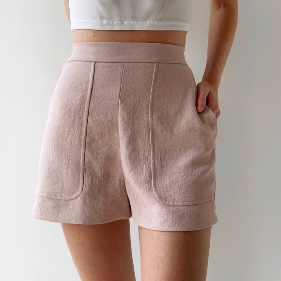 Wilfred Pants - ‼️SOLD‼️ Wilfred light mauve pink high rise shorts